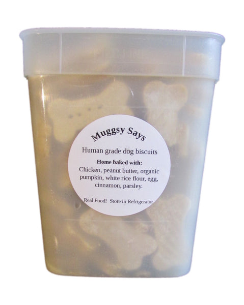 Gluten Free Dog Bones - Chicken, Organic Pumpkin, Peanut Butter - 1LB (16oz)